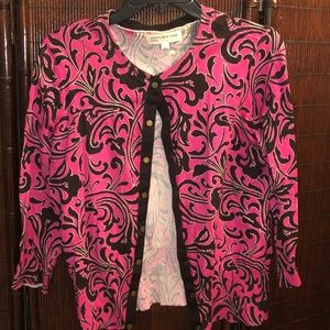 Pink and Black Cardigan